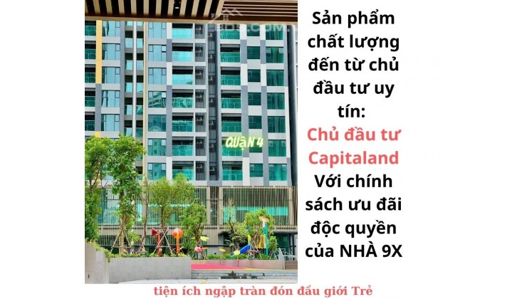 Nhà 9X có chính sách ưu đãi cực lớn khi mua căn hộ De La Sol cùa CDT Capitaland quận 4